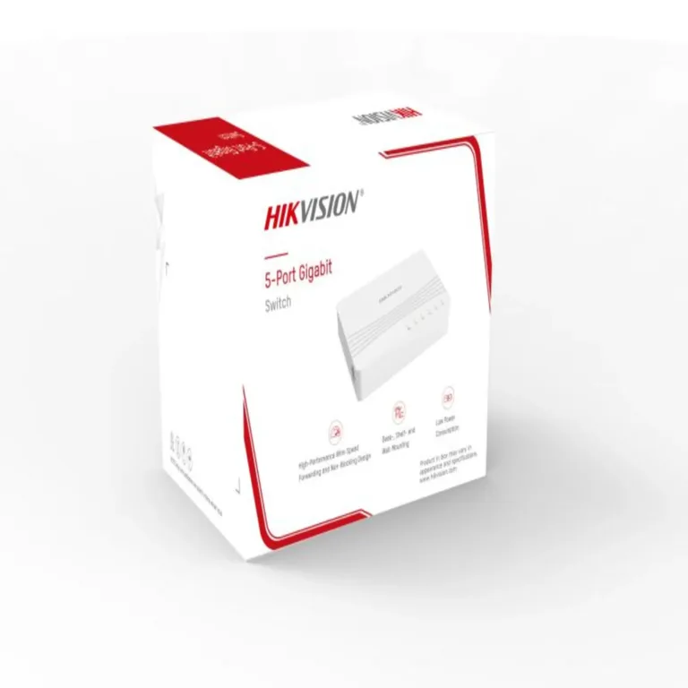 Switch 5 Puertos Gigabit Hikvision DS-3E0505D-0 Plug & Play