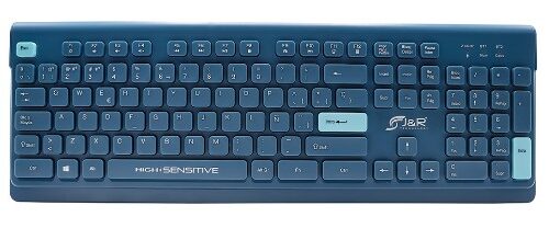 Combo Teclado y Mouse Jaltech A87 USB – Teclado de Membrana + Mouse Óptico, Negro