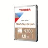 Disco duro interno NAS Toshiba N300 18TB – 7200 RPM, CMR, 3.5", para NAS 24/7