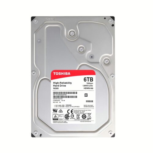 Disco Duro Interno Toshiba® N300  de Rendimiento , 6TB