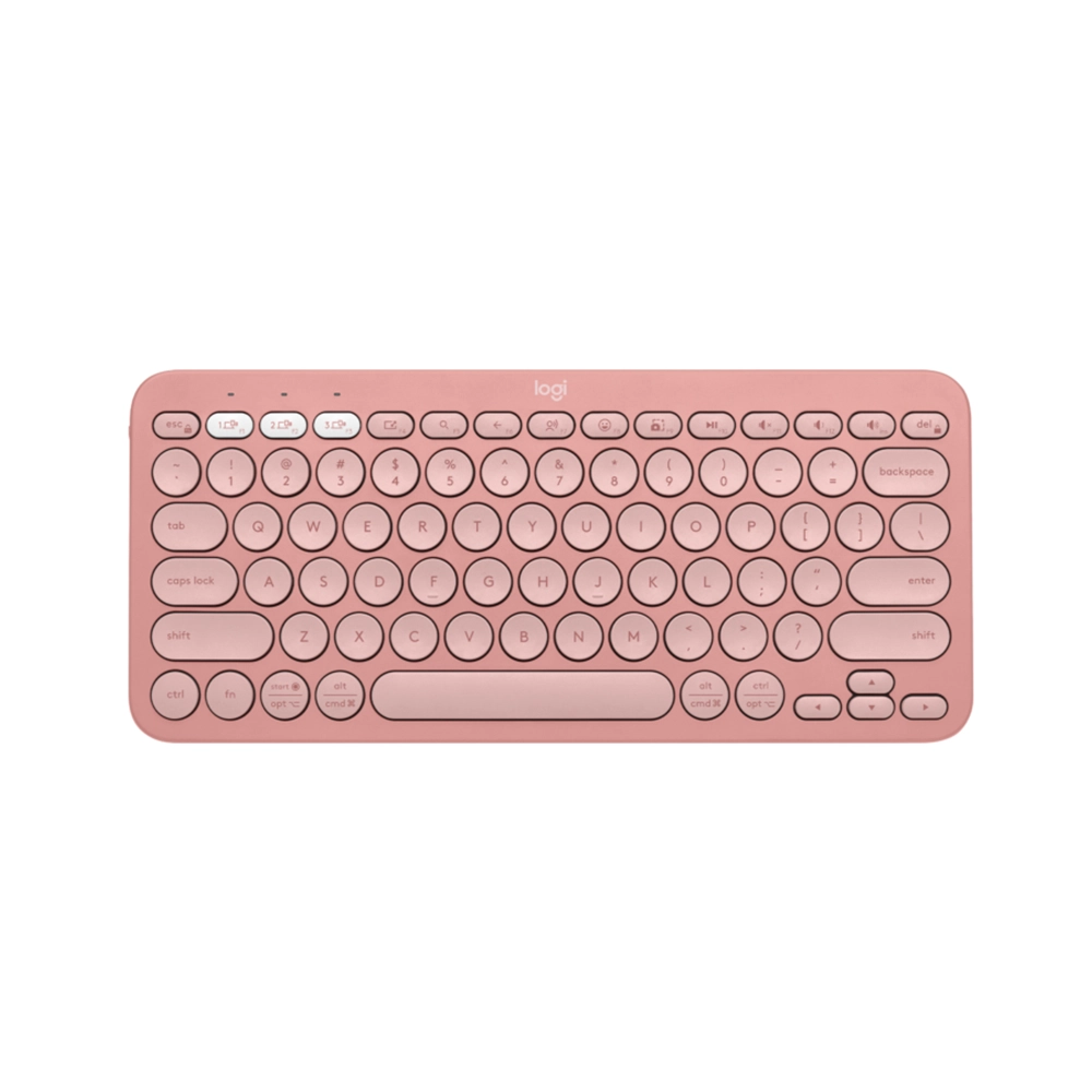 Teclado Bluetooth Logitech K380 Rosado Multidispositivo Compacto