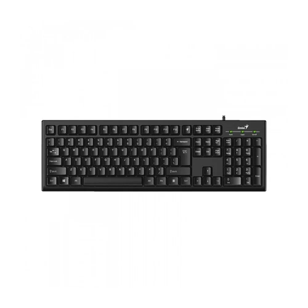 Teclado Genius Smart KB-100 USB con Tecla AI Copilot, Resistente a Derrames