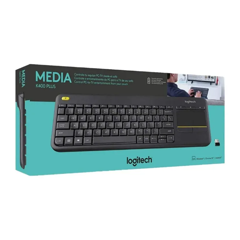 Combo Inalámbrico Logitech Touch K400 Plus Teclado y Mouse Integrado USB