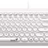 Teclado Multimedia Genius SlimStar Q200 Blanco USB
