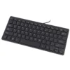Teclado Slim con Cable USB 2.0, 87 Teclas Silenciosas – Diseño Ultra Delgado y Antiderrame