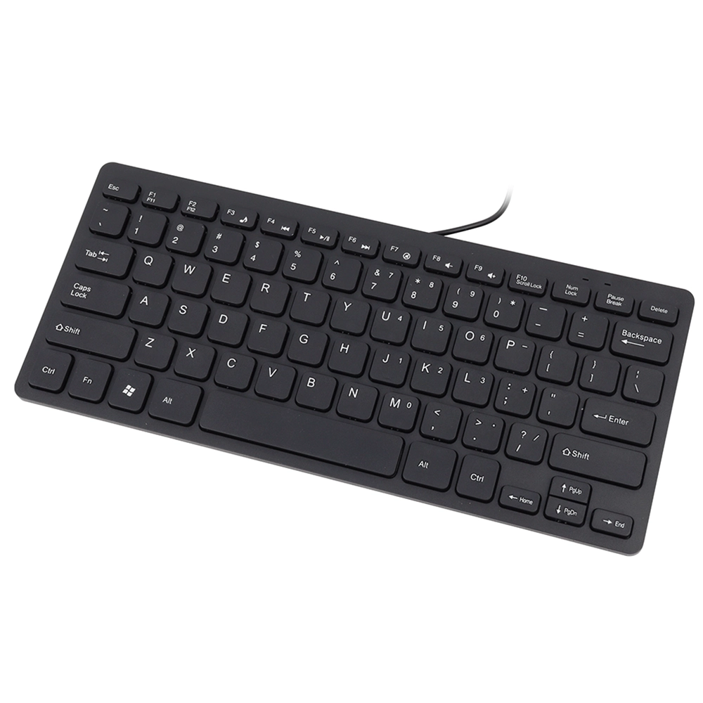 Teclado Slim con Cable USB 2.0, 87 Teclas Silenciosas – Diseño Ultra Delgado y Antiderrame