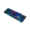 Teclado USB RGB Crystal K620 Jaltech – Retroiluminado, 104 Teclas Suaves, Panel de Cristal