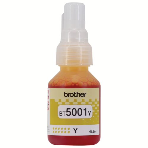 Tinta Brother Amarilla BT5001 Original – Ultra Alto Rendimiento 5000 Páginas
