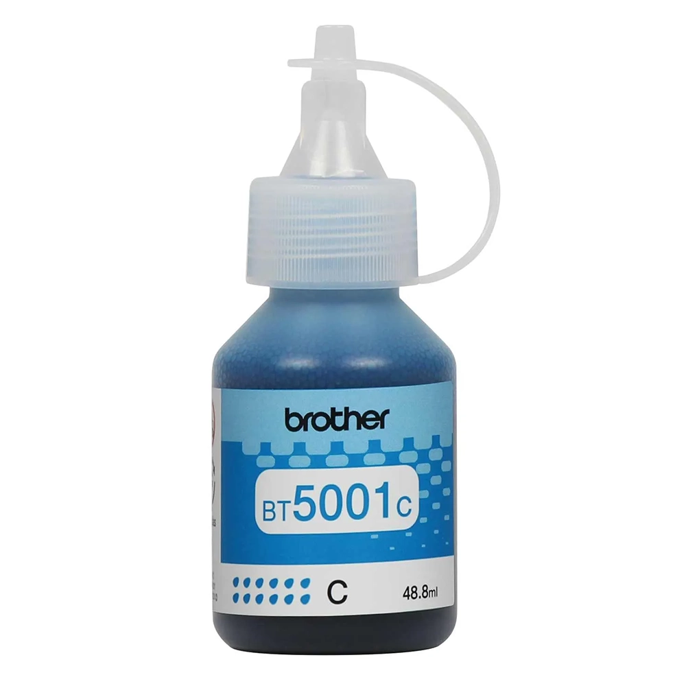 Tinta Brother BT5001C Cyan Original – Rendimiento de hasta 5000 páginas