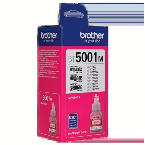 Tinta Brother Magenta BT5001 Original – Rendimiento de hasta 5.000 páginas