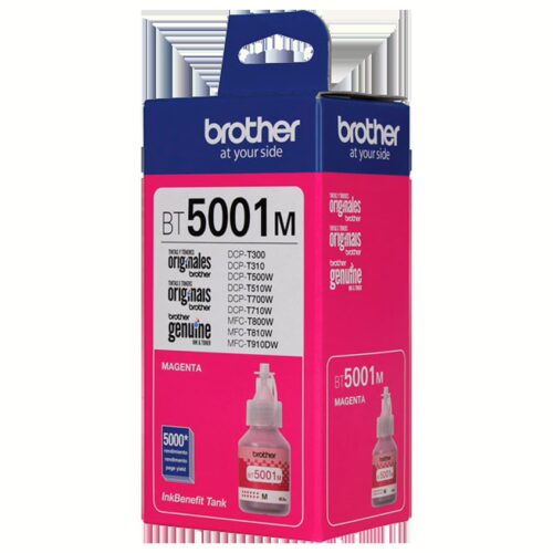 Tinta Brother Magenta BT5001 Original – Rendimiento de hasta 5.000 páginas