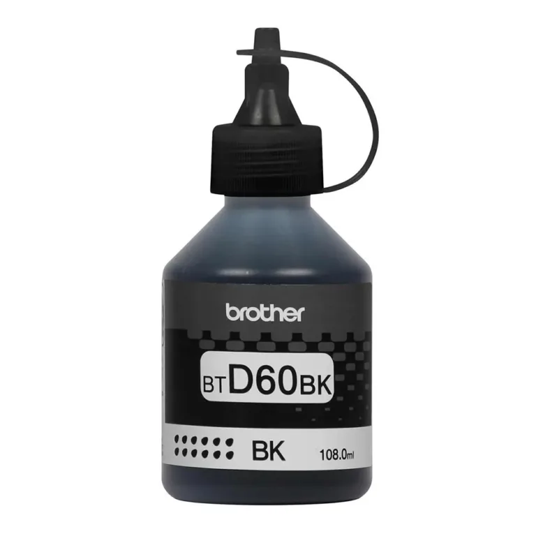 Tinta Brother Original Negra BTD60 Ultra Rendimiento 6000 Páginas