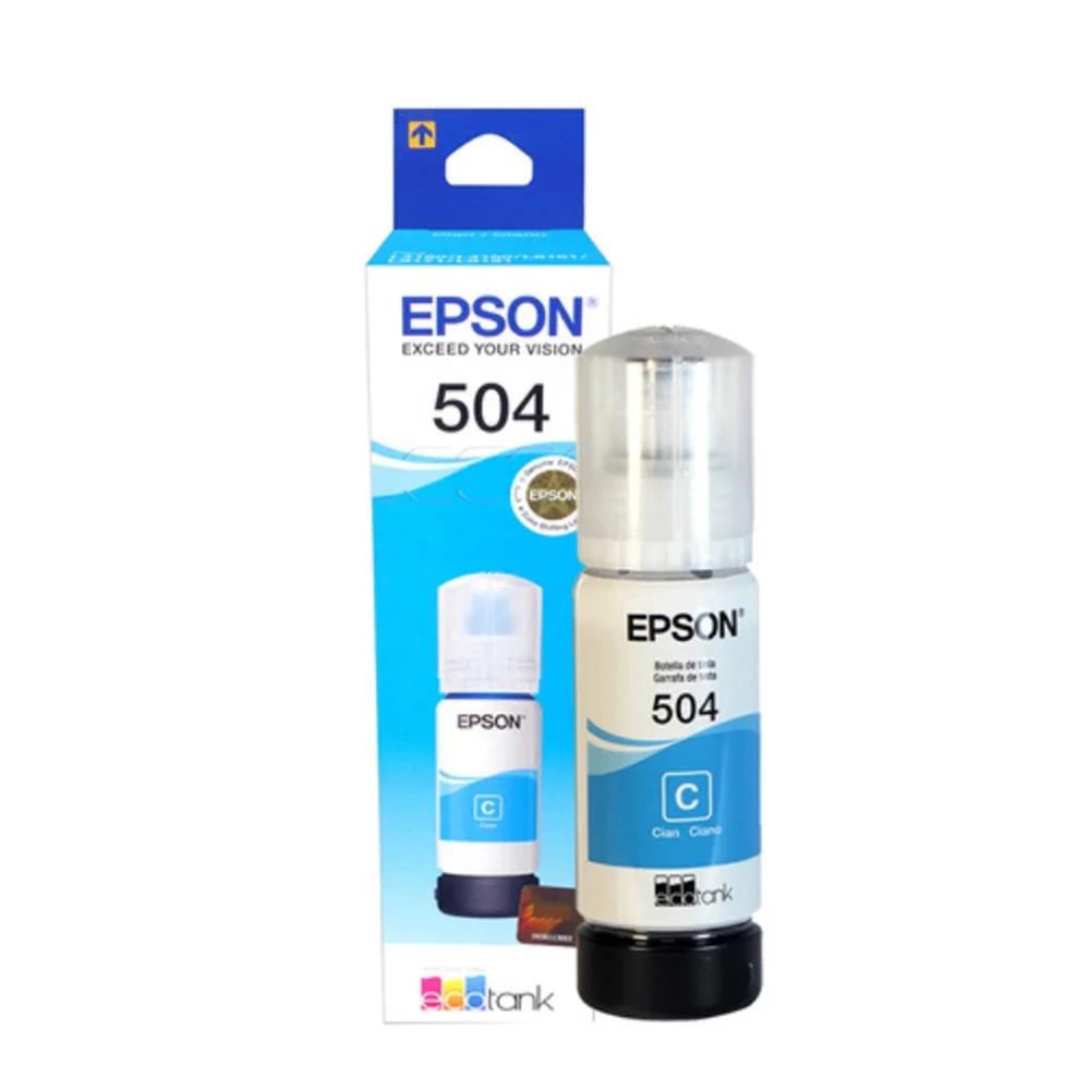 Tinta Cyan Epson 504 Original Impresiones Vivas Compatibilidad Garantizada