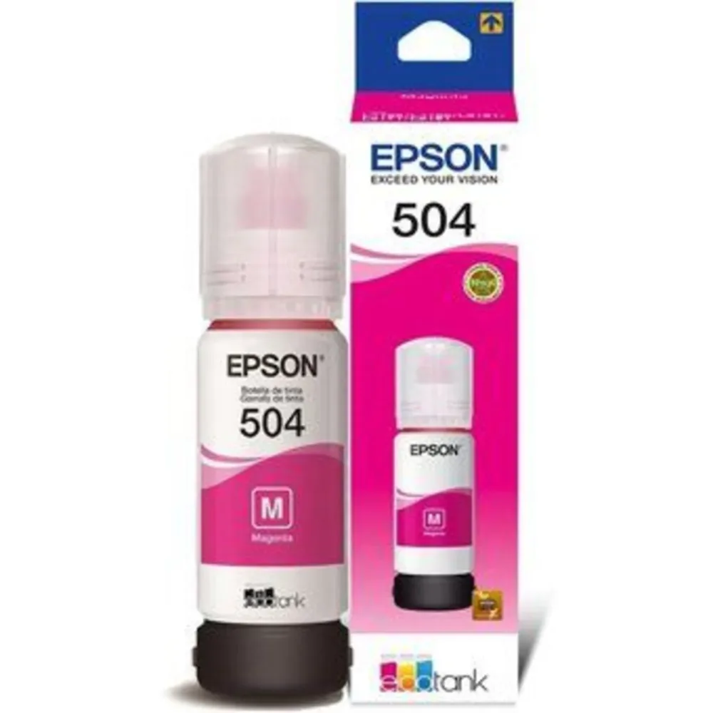 Tinta Magenta Epson 504 Original Color Intenso Compatibilidad Total