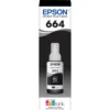 Tinta Epson 664 Negra Original, 70 ml, Para Impresoras EcoTank