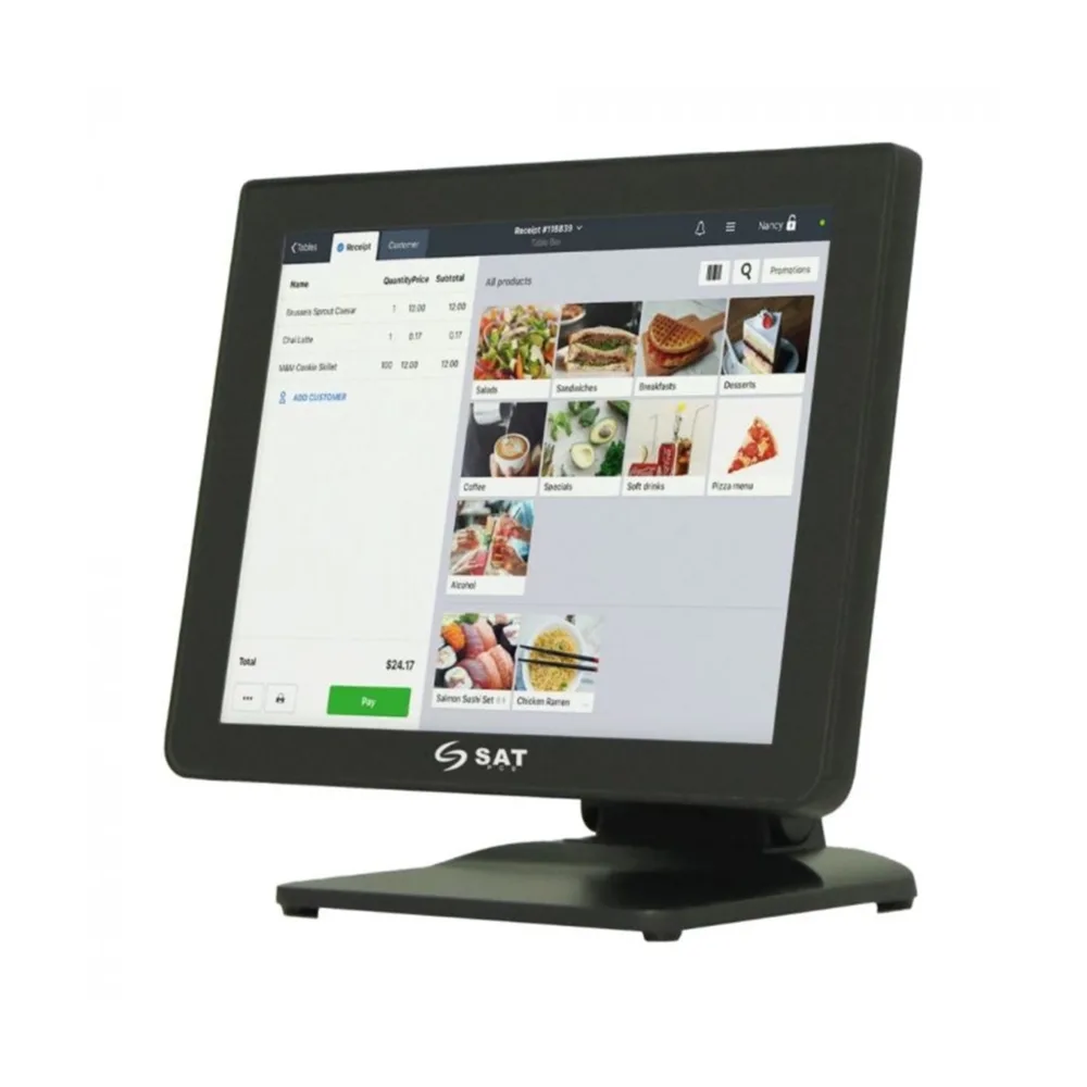 Todo en Uno POS TOUCH SAT N150, Core i3 6th Gen, 8GB RAM, 256GB SSD, Pantalla 15.6"