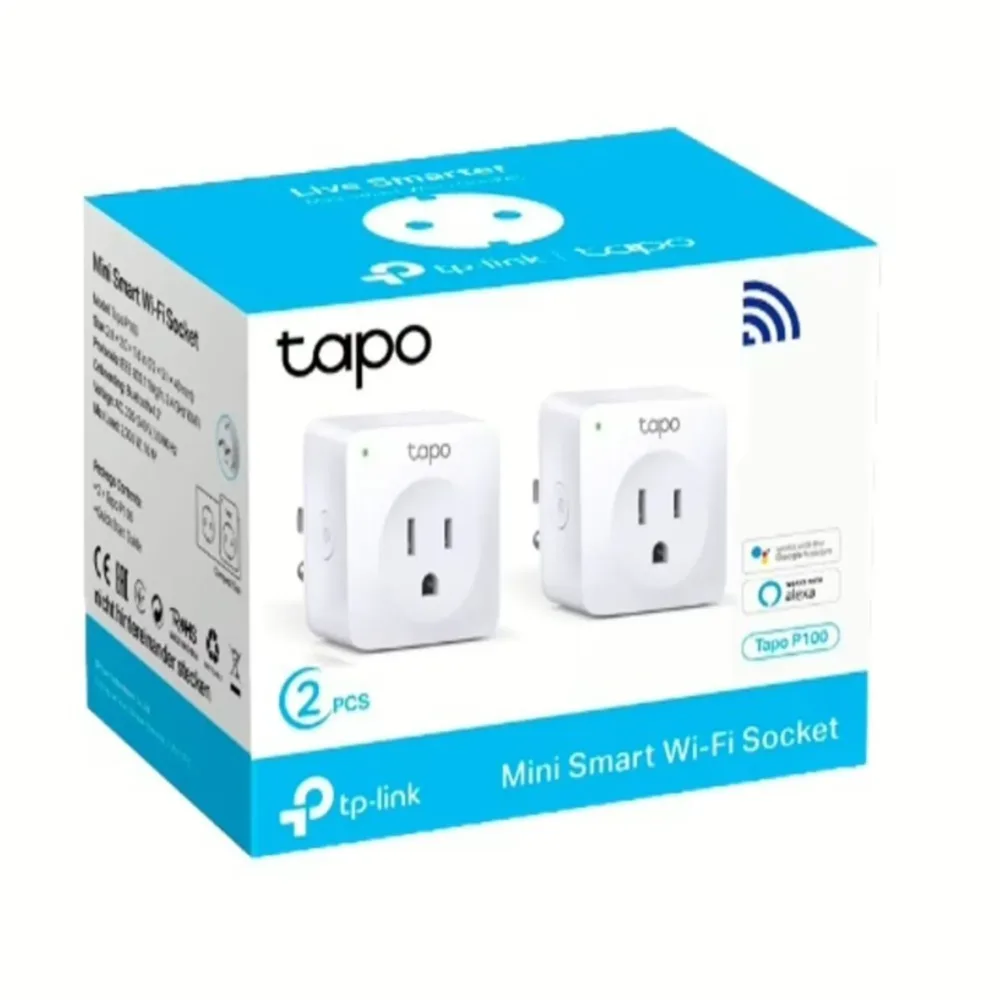 Tp Link Mini Enchufe Inteligente Wi-Fi Por 2 Tapo P100