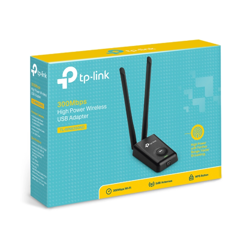 Tp-Link Tl-Wn8200Nd Adaptador Usn Inalambrico 300Mbps 2 Antenas