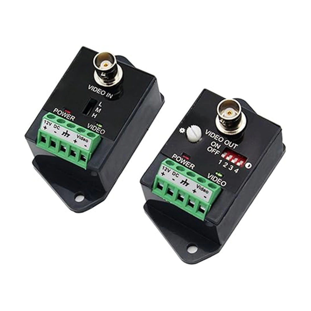 Video Balun Activo UVB004 – Transmisión CCTV de Larga Distancia, Hasta 9000 pies