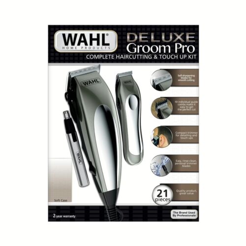 Cortapelo WAHL Deluxe Groom Pro Kit 21 piezas