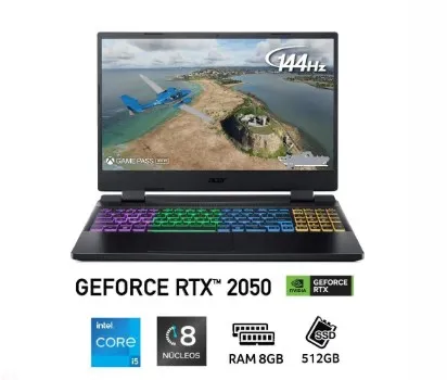 Acer Nitro An515-58-55Ty -Intel Core I5 -Ram 8GB - SSD 512 GB -15.6" Win 11 Home