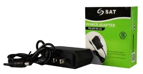 Adaptador de Corriente SAT PS 12VDC 2A – Salida Estable, Uso en CCTV y Control de Acceso