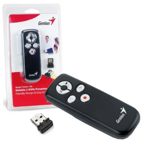Presentador Inalámbrico Media Pointer 100 – Precisión y Control al Alcance de tu Mano
