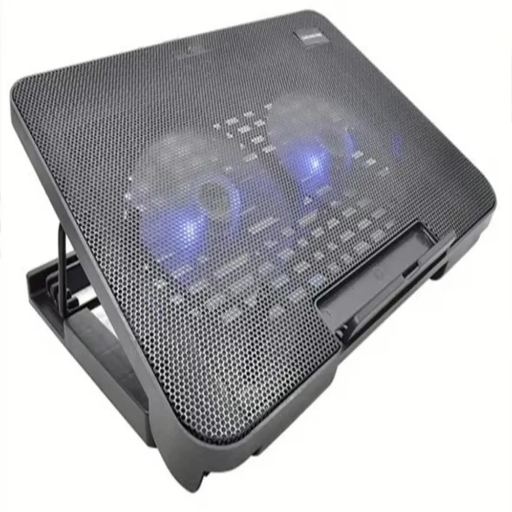 Base Refrigerante Jaltech 2 Ventiladores LED Ajustable y Silenciosa