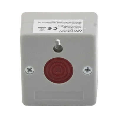 Botón de pánico con llave Hikvision DS-PD1-EB cableado NO/NC