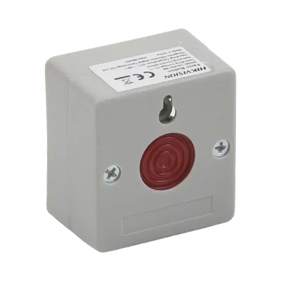 Botón de pánico con llave Hikvision DS-PD1-EB cableado NO/NC
