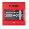 Botón de emergencia Hikvision DS-K7PEB, tipo rompa el vidrio, rojo