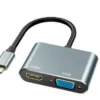 Cable OTG Tipo C a HDMI 4K 4 en 1 – Conecta tu dispositivo móvil a pantallas grandes en ultra alta definición