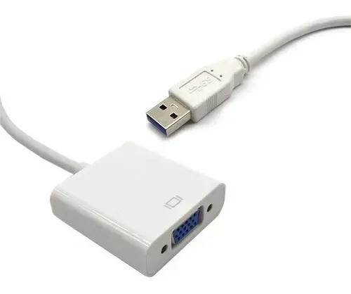 Cable Convertidor USB a VGA Jaltech – Conexión Rápida para Monitores VGA