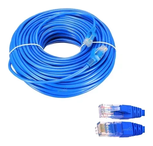 Cable de Red Cat5E UTP 25 m con Aluminio – Conexión Estable y Económica