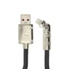 CABLE USB-A A LIGHTNING JALTECH – Para iPhone, carga rápida 66W, LED, datos