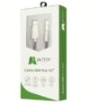 CABLE USB-A A LIGHTNING JALTECH – Para iPhone, carga rápida 66W, LED, datos