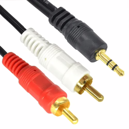 Cable RCA 2x1 1.5M Gold Jaltech – Conectividad Estéreo con Alta Fidelidad
