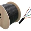 Cable UTP Cat5e exterior 305m, 100% cobre, doble chaqueta, 23AWG