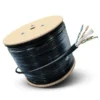 Cable UTP Cat5e exterior 305m, 100% cobre, doble chaqueta, 23AWG