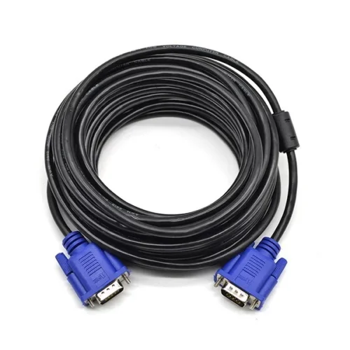 CABLE VGA 10 METROS JALTECH – Resolución 3+5, doble filtro ferrita, alta calidad