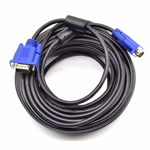 Cable VGA Jaltech 15 Metros – Resolución 3+2, Doble Filtro de Ferrita, Alta Calidad