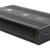 Caja Externa 3.5" SATA USB 3.0 para Disco Duro, Aluminio, Negra