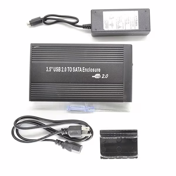Caja Externa Para Disco Sata 3.5 USB 2.0 PC Portátil y Seguro