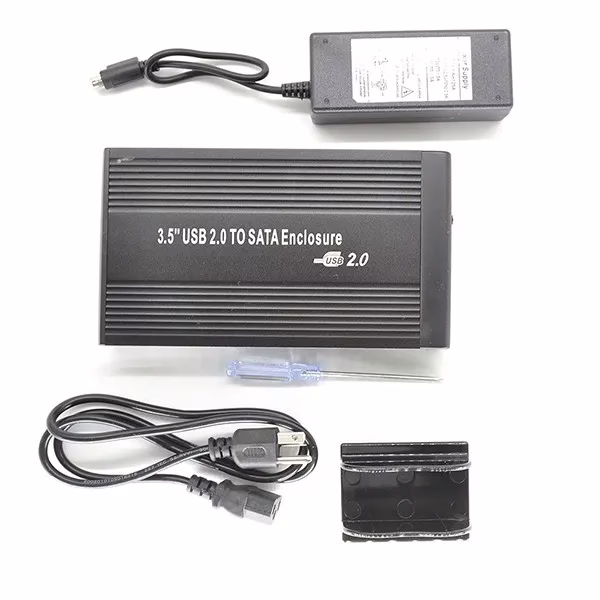 Caja Externa Para Disco Sata 3.5 USB 2.0 PC Portátil y Seguro
