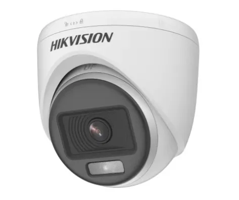 Cámara Domo Hikvision ColorVu DS-2CE70DF0T-PFS 2MP, Lente 2.8mm, Luz Blanca