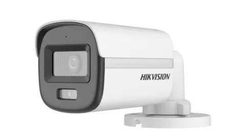 Cámara Minibala Hikvision DS-2CE10DF0T-LPFS – 2MP, Full Color, Luz Blanca/IR, Audio y 4 en 1