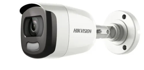 CÁMARA MINI BALA COLORVU 2MP HIKVISION DS-2CE10DFT-F28 – Lente 2.8 mm, WDR 130 dB, visión a color 24/7