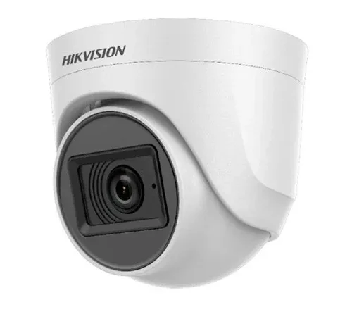 Cámara de Torreta Fija 3K DS-2CE76K0T-LPFS – Visión Nocturna, Audio Integrado y Luz Híbrida Inteligente