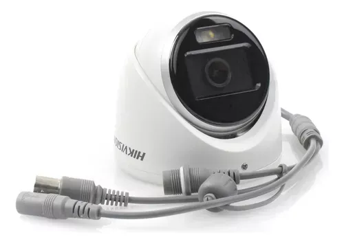 CÁMARA TIPO TORRETA HIKVISION DS-2CE76K0T-LMFS – 3K, audio, luz híbrida, lente fija, IR 30 m