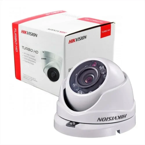 CÁMARA TIPO TORRETA HIKVISION DS-2CE56D0T-IRMF(C) – 2 MP, IR 25 m, 4 en 1, lente 2.8 mm